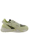 Fendi Streamline Runner Sneakers Textured Sole In Yellow
