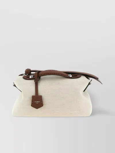 Fendi Soft Medium Shoulder Bag With Metal Studs