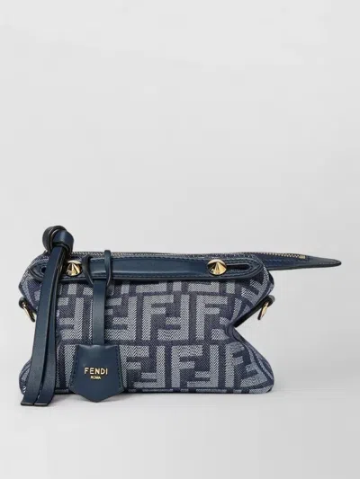 Fendi Soft Mini Shoulder Bag Top Handle Strap In Blue