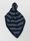 Fendi Men Embroidered Wool And Linen Scarf