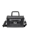 Fendi Soft Trunk Logo Handbag In Black