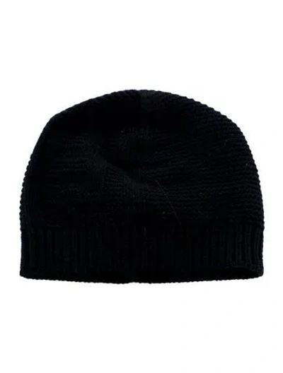 Pre-owned Fendi Solid Beanie In Blue