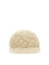 Fendi Baseball Hat Wool Curved Brim In Blanco