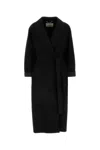 Fendi Black Wool Blend Coat