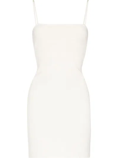 Fendi Embellished Cutout Stretch-knit Mini Dress In White