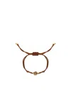 Fendi Sphera String Bracelet In Brown
