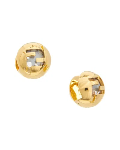 Fendi Sphera Earrings In Transparent