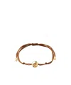Fendi Sphera Embellisshed Bracelet In Brown