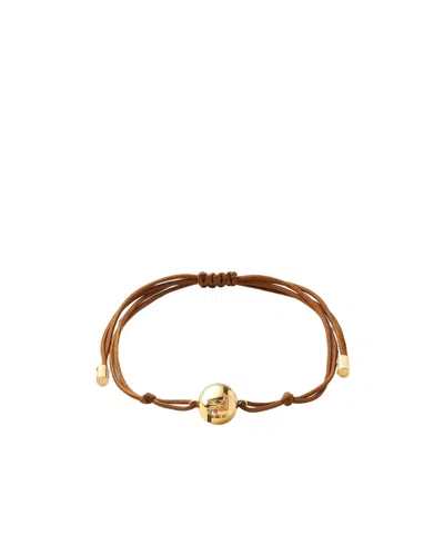 Fendi Sphera Embellisshed Bracelet In Brown