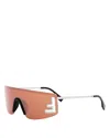 Fendi Sport Rectangle Sunglasses, 141mm