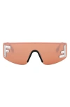 Fendi Sport Rectangular Sunglasses In Brown