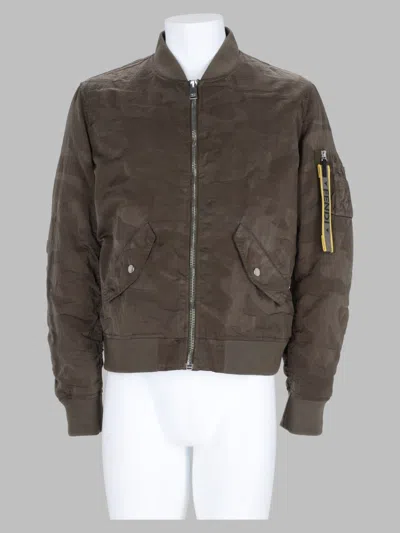 Fendi Sports Jacket With Military-inspired Design In Brown