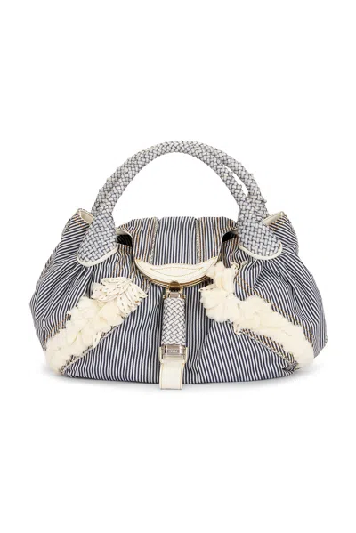 Pre-owned Fendi Spy Handbag In Blue
