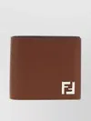Fendi Portafoglio In Pelle Caramello Uomo
