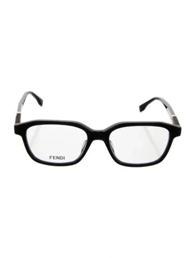 Pre-owned Fendi Square Clear Sunglasses In Blue