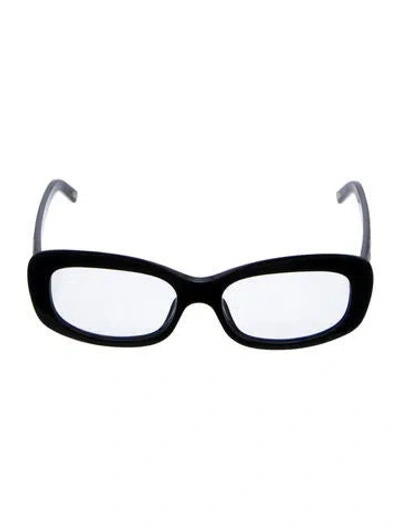 Pre-owned Fendi Square Eyeglasses In Black