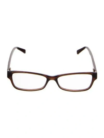 Pre-owned Fendi Square Eyeglasses In Brown