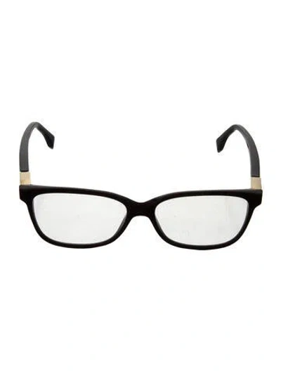 Pre-owned Fendi Square Eyeglasses In Burgundy