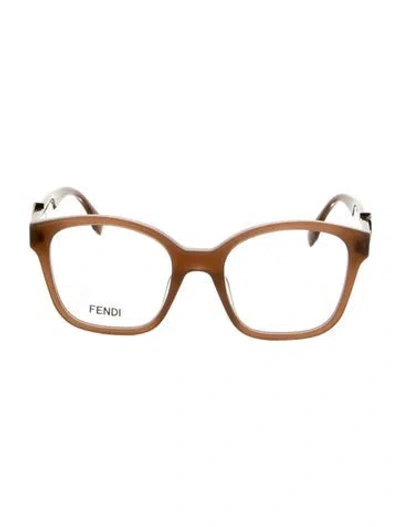 Pre-owned Fendi Square Eyeglasses W/ Tags In Neutrals
