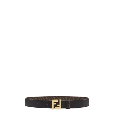 Fendi Square Ff Double-sided Belt In Multi