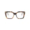 Fendi Square Frame Glasses In 053 - Havana
