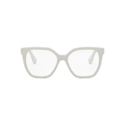 Fendi Square Frame Glasses In Metallic