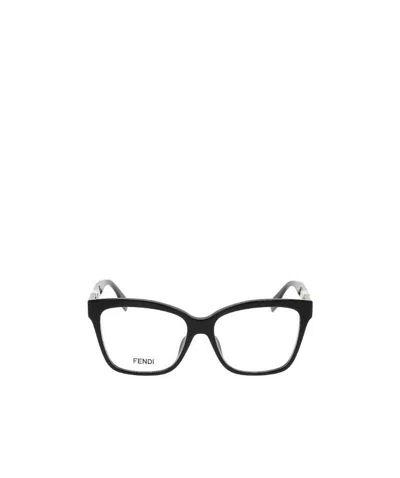 Fendi Square-frame Glasses In Black