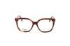 Fendi Square Frame Glasses In Brown