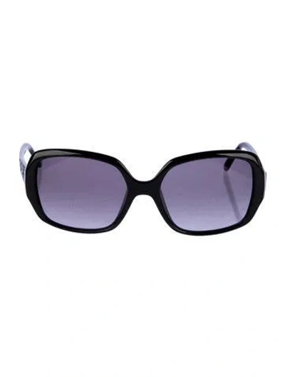 Pre-owned Fendi Square Gradient Sunglasses In Black