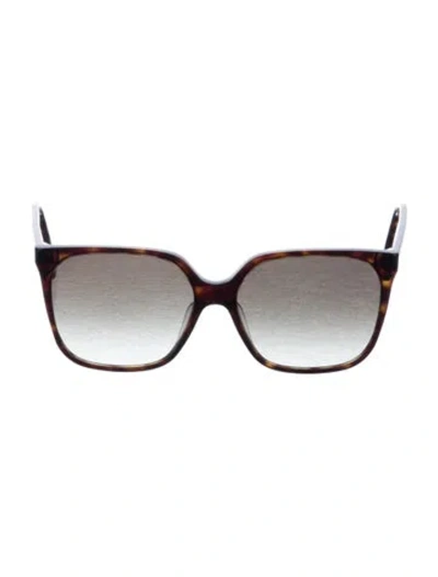 Pre-owned Fendi Square Gradient Sunglasses In Black