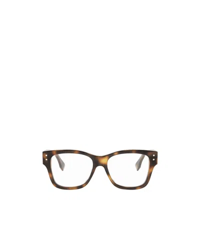 Fendi Square Optical Glasses In Havana