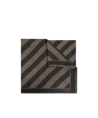 Fendi Square Scarf In Green