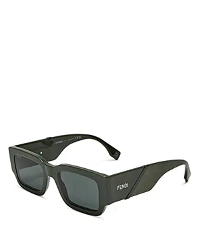 Fendi Square Sunglasses, 51mm In Black