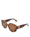 Fendi Square Sunglasses, 51mm In Havana/brown Solid