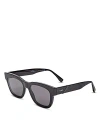 Fendi Square Sunglasses, 52mm In Black/gray Solid