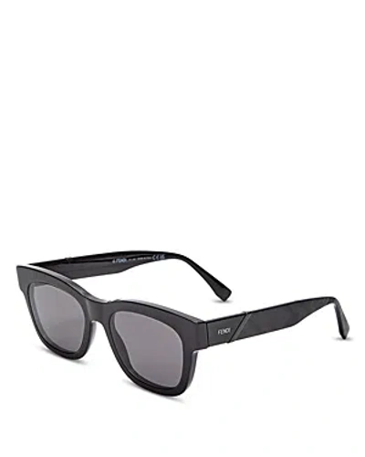 Fendi Square Sunglasses, 52mm In Black