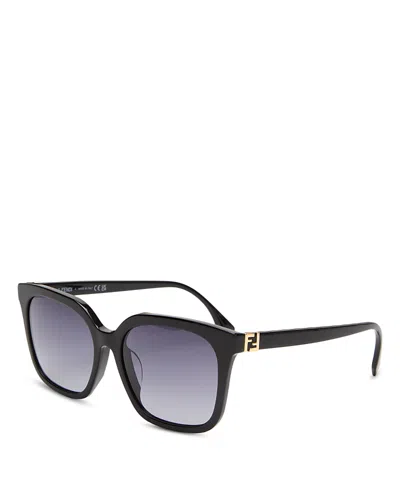 Fendi Geometric Sunglasses In Black