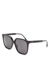 Fendi Square Sunglasses, 59mm In Black