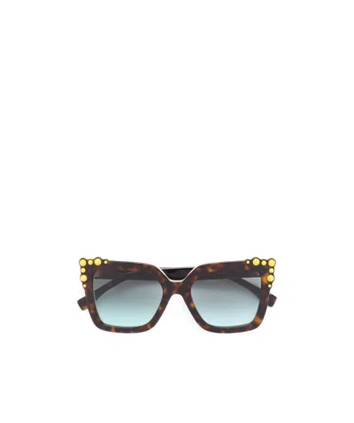 Fendi Square Sunglasses In Multicolor
