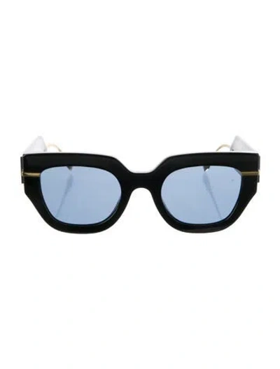Pre-owned Fendi Square Tinted Sunglasses In Black