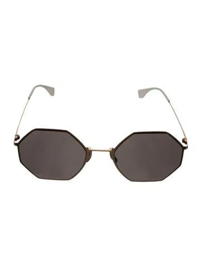 Pre-owned Fendi Square Tinted Sunglasses In Brown