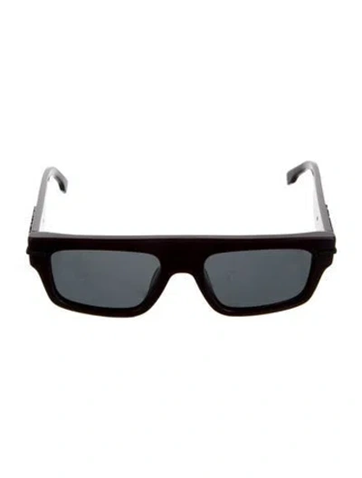 Pre-owned Fendi Square Tinted Sunglasses In Burgundy