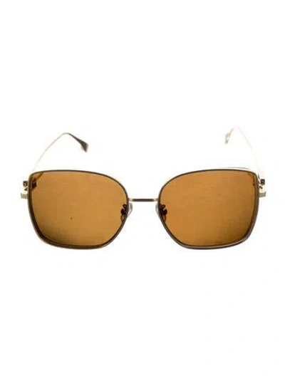 Pre-owned Fendi Square Tinted Sunglasses In Multi