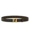 Fendi Ff Square Reversible Leather Belt