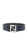 Fendi Squared Ff Belt In Blau