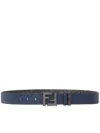 Fendi Squared Ff Belt In Blue