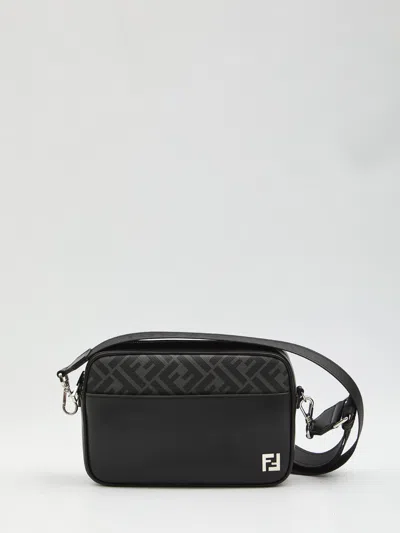 Fendi Adjustable Detachable Shoulder Strap Camera Case In Black
