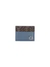 Fendi Squared Ff Card Holder In Neutral