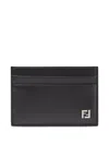 Fendi Squared Ff Logo Compact Card Holder In Orange
