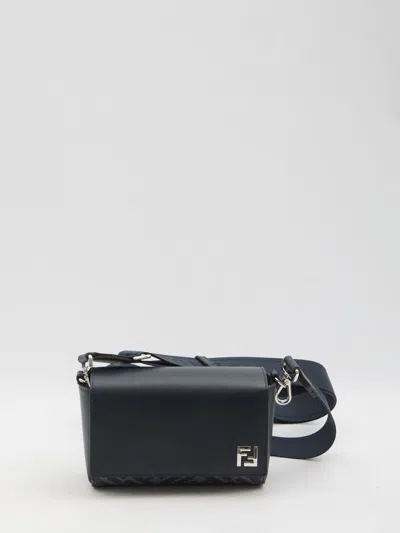 Fendi Squared Ff Compact Bag In Blue